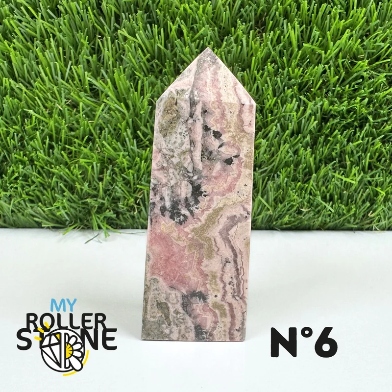 Puntas de piedra rectangular de rodocrosita