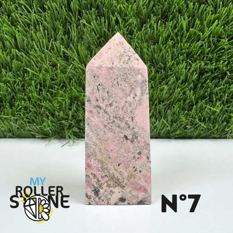 Puntas de piedra rectangular de rodocrosita