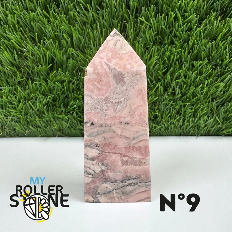 Puntas de piedra rectangular de rodocrosita