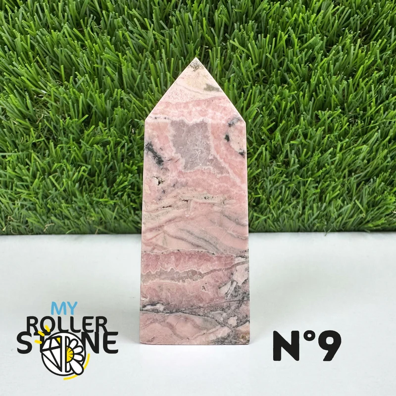 Puntas de piedra rectangular de rodocrosita