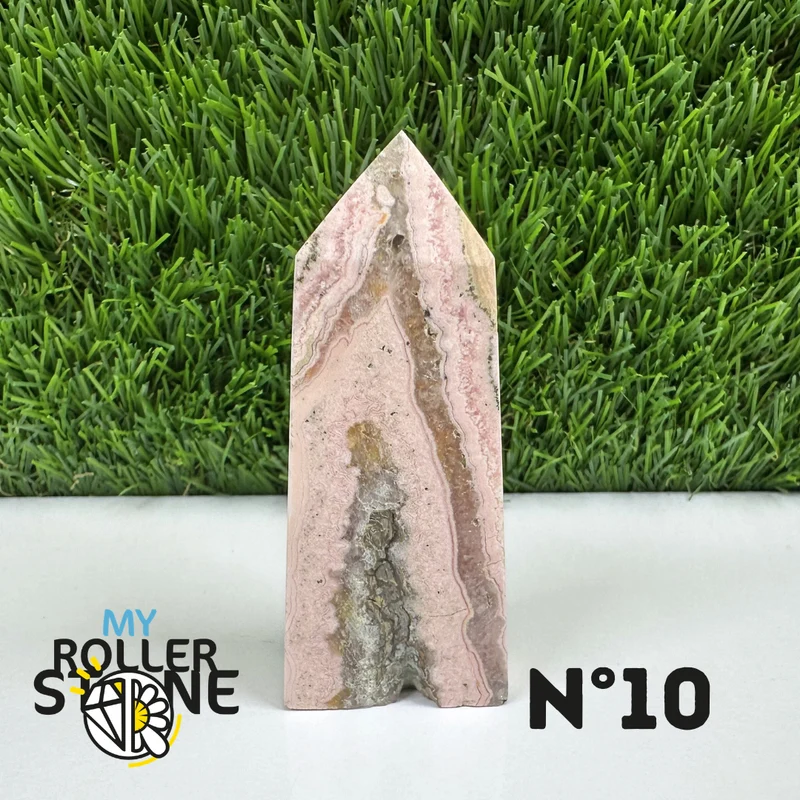 Puntas de piedra rectangular de rodocrosita
