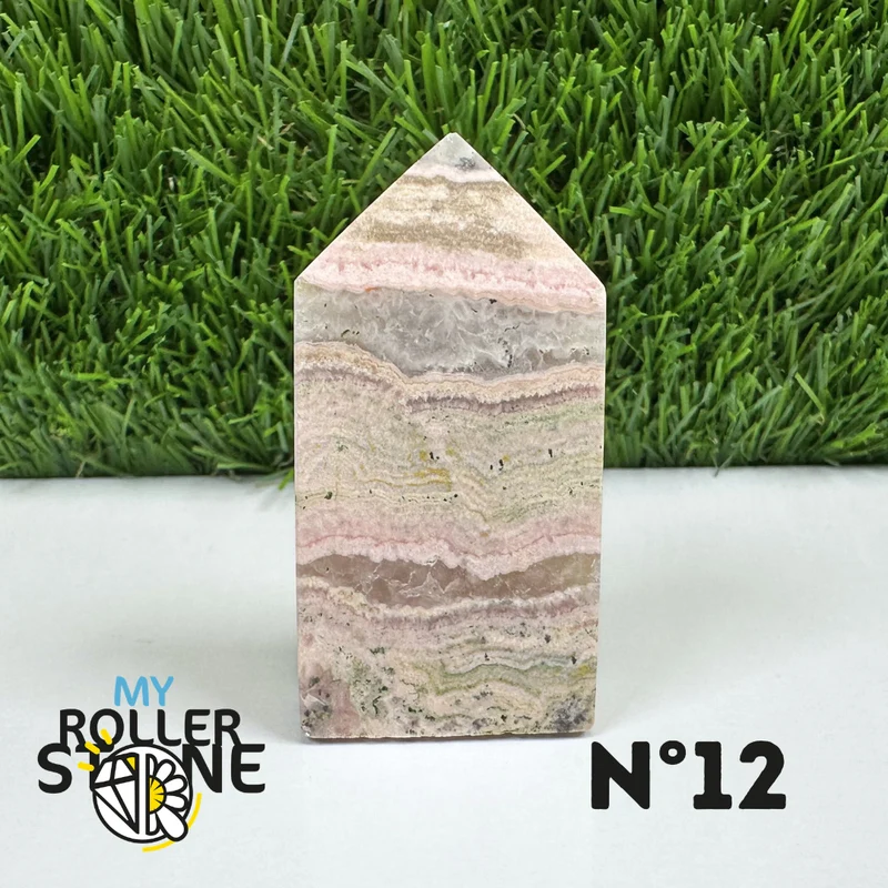 Puntas de piedra rectangular de rodocrosita