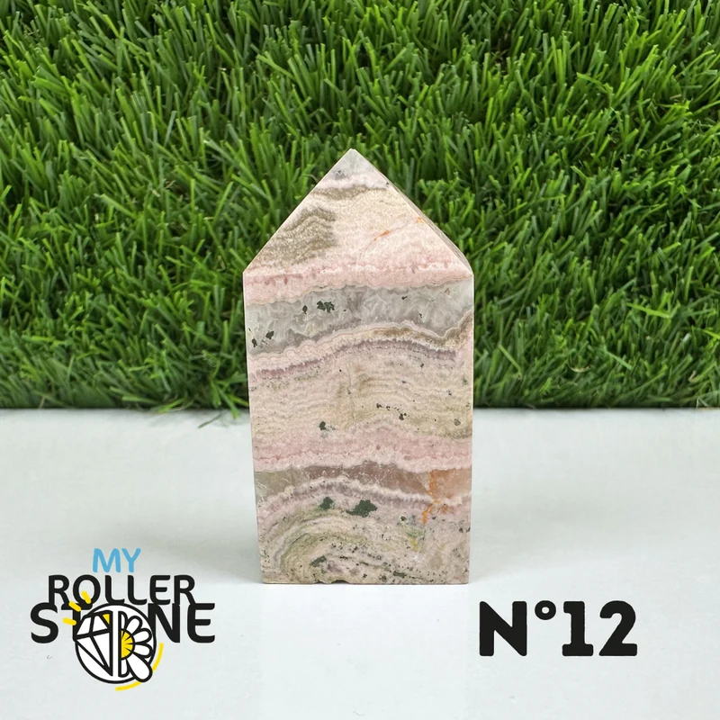 Puntas de piedra rectangular de rodocrosita