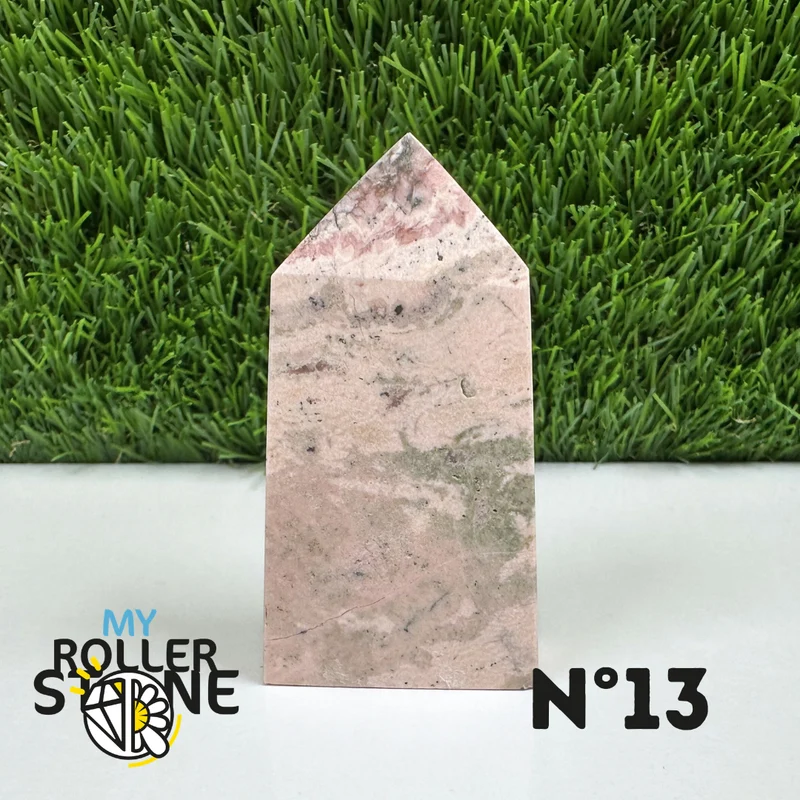 Puntas de piedra rectangular de rodocrosita