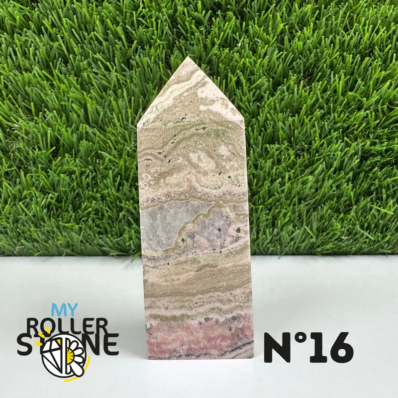 Puntas de piedra rectangular de rodocrosita