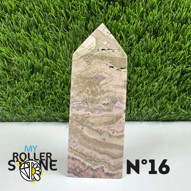 Puntas de piedra rectangular de rodocrosita