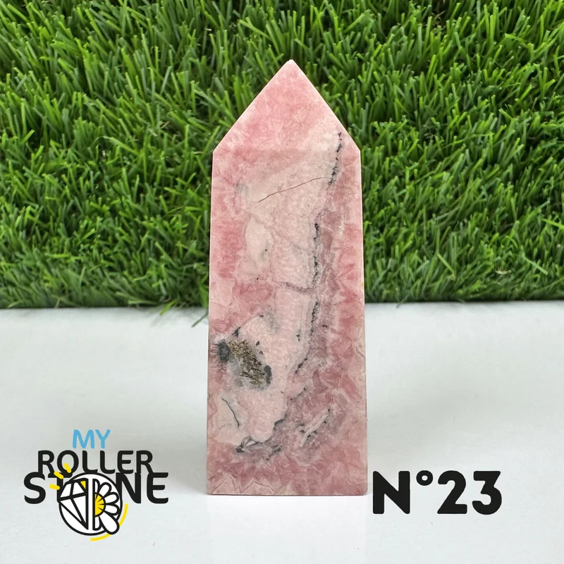 Puntas de piedra rectangular de rodocrosita