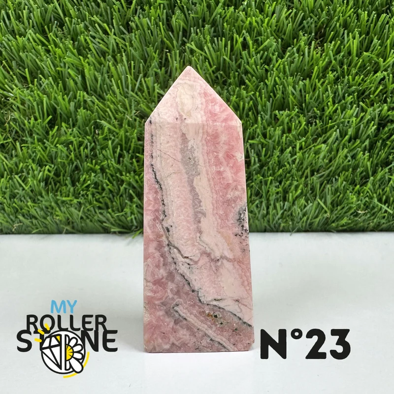 Puntas de piedra rectangular de rodocrosita