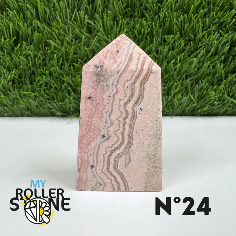 Puntas de piedra rectangular de rodocrosita