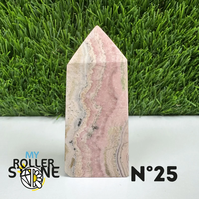 Puntas de piedra rectangular de rodocrosita