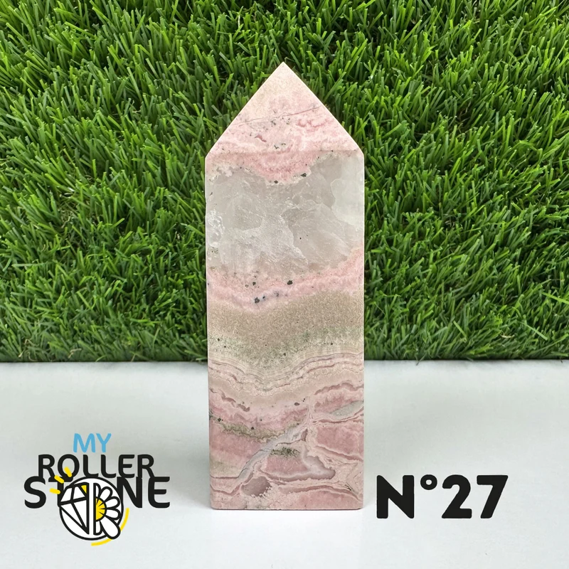 Puntas de piedra rectangular de rodocrosita