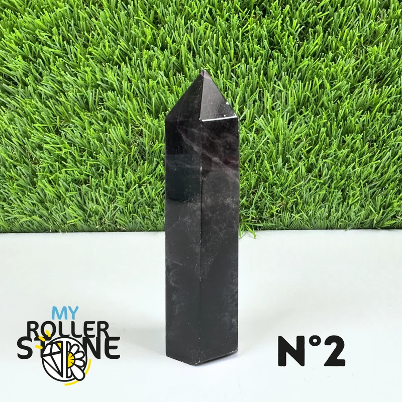 Puntas de piedra de fluorita arcoíris