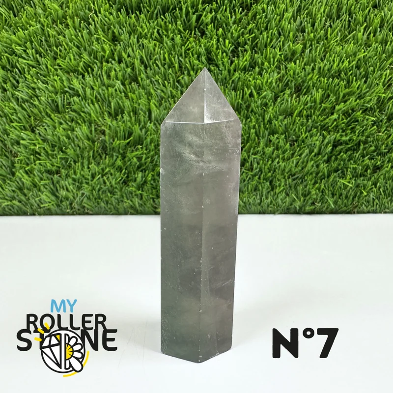 Puntas de piedra de fluorita arcoíris
