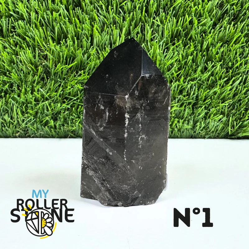 Puntas de piedra de cuarzo ahumado pequeñas