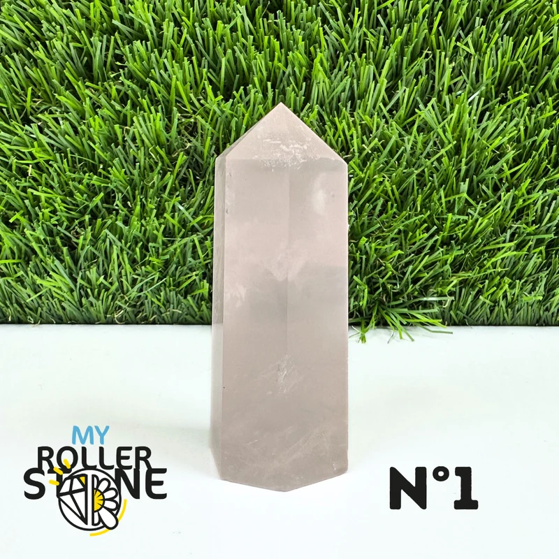 Puntas de piedra de cuarzo rosa