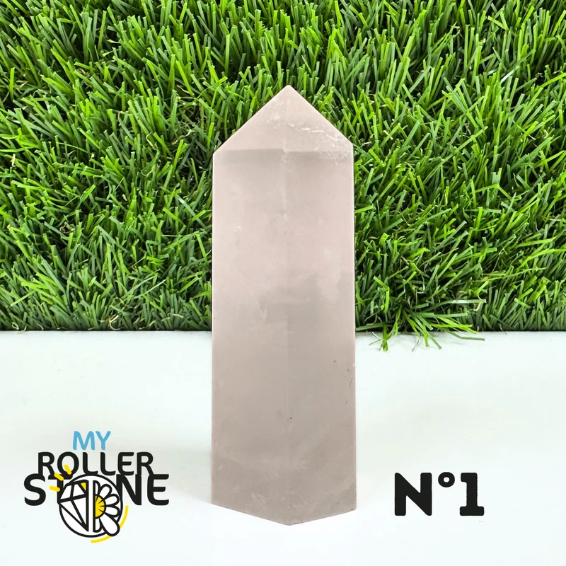 Puntas de piedra de cuarzo rosa