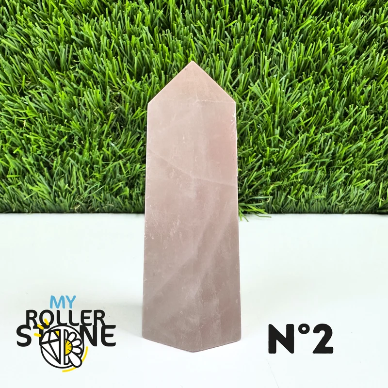 Puntas de piedra de cuarzo rosa