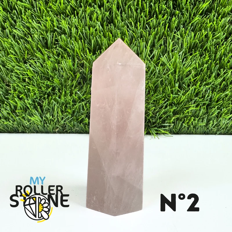 Puntas de piedra de cuarzo rosa