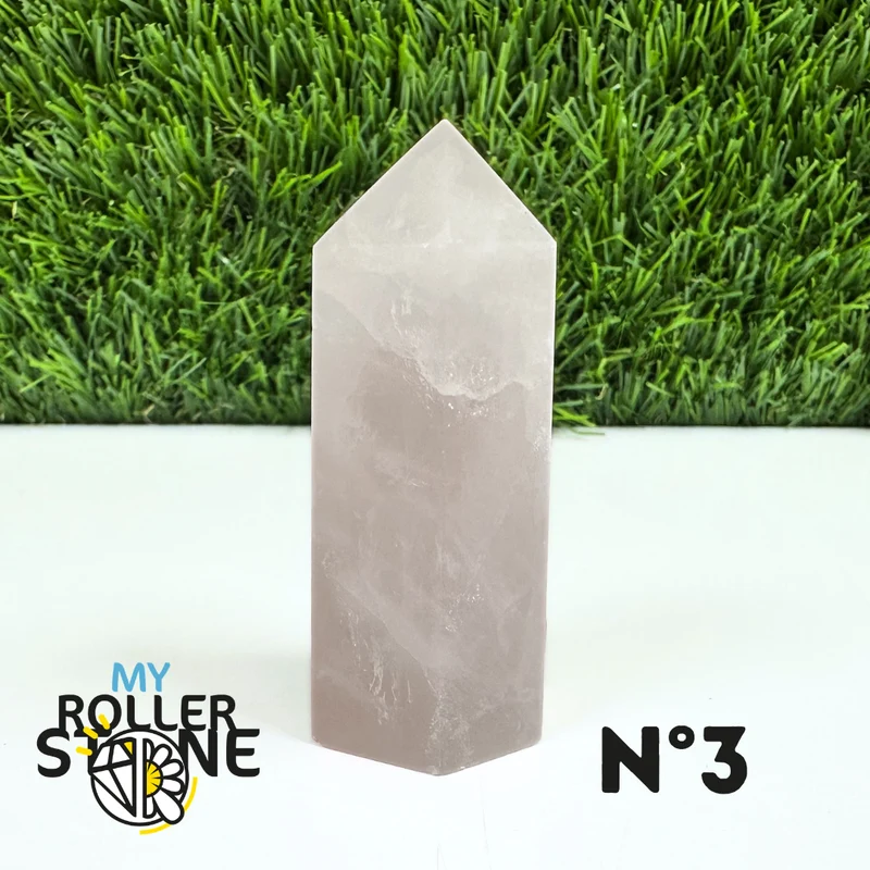 Puntas de piedra de cuarzo rosa