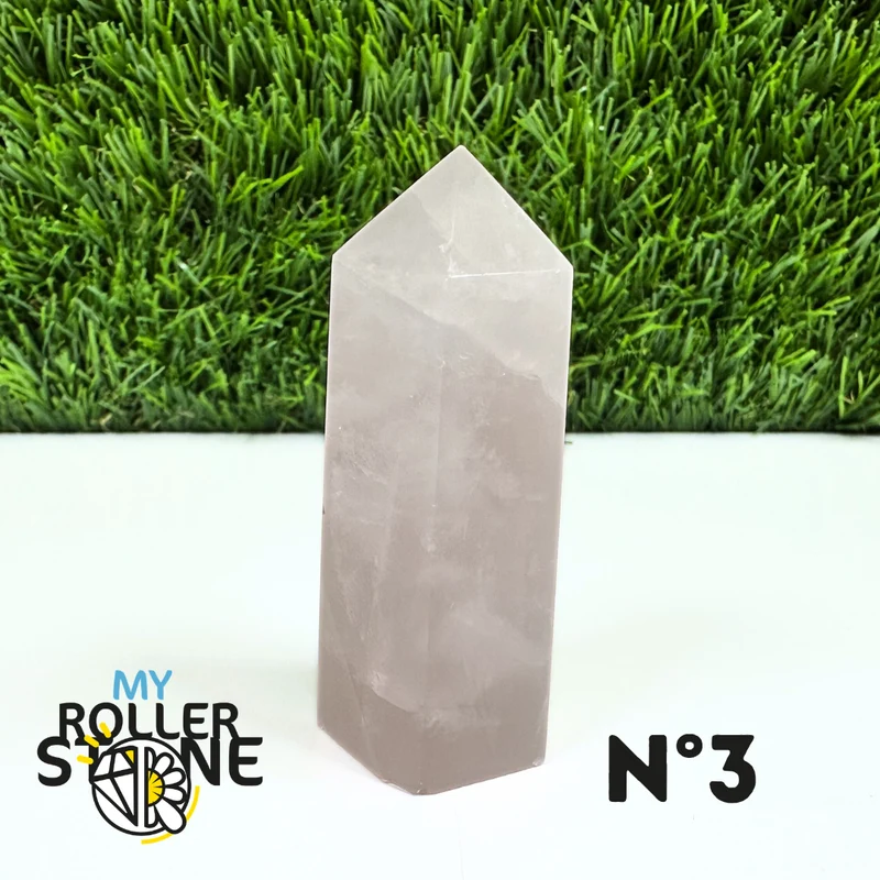 Puntas de piedra de cuarzo rosa