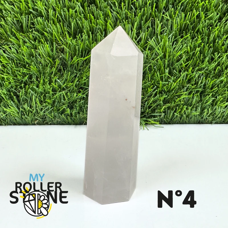 Puntas de piedra de cuarzo rosa