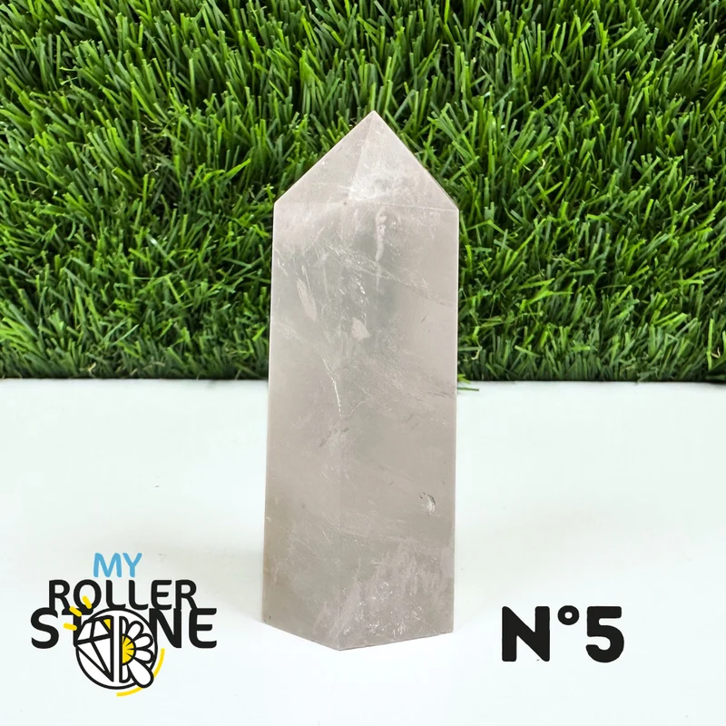 Puntas de piedra de cuarzo rosa