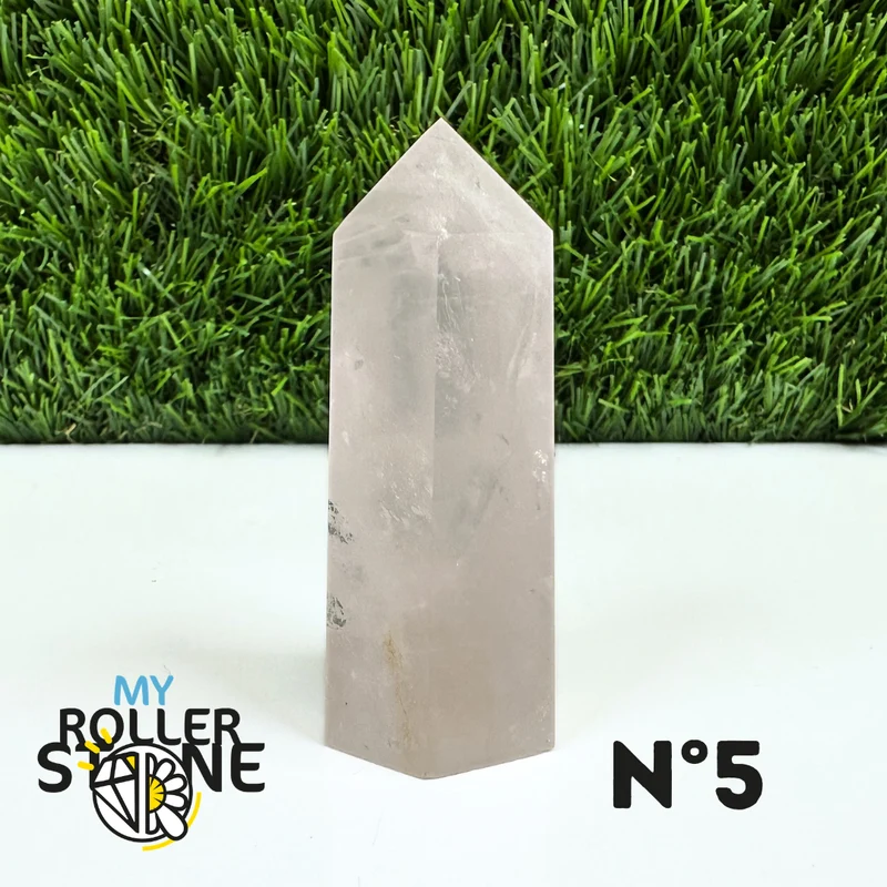 Puntas de piedra de cuarzo rosa