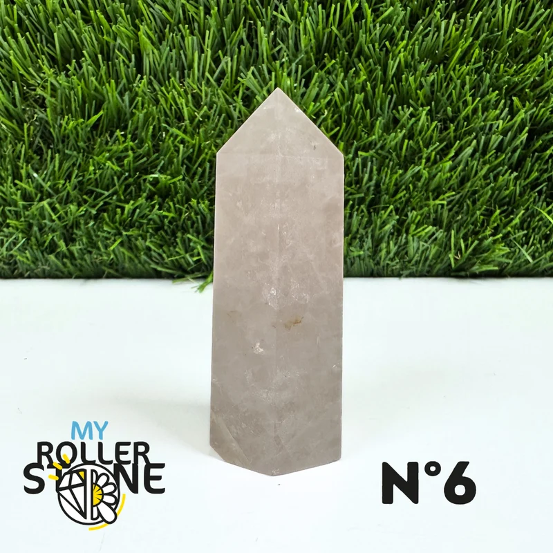 Puntas de piedra de cuarzo rosa