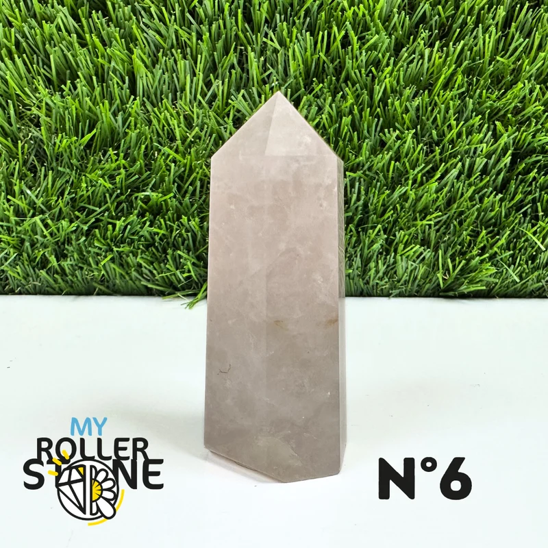 Puntas de piedra de cuarzo rosa