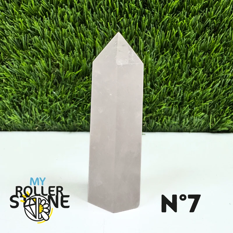 Puntas de piedra de cuarzo rosa