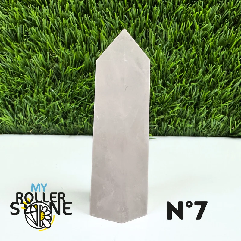 Puntas de piedra de cuarzo rosa