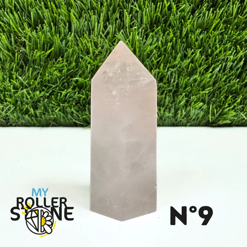 Puntas de piedra de cuarzo rosa