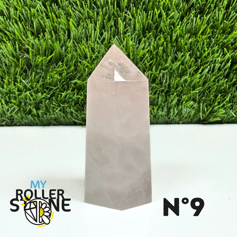 Puntas de piedra de cuarzo rosa