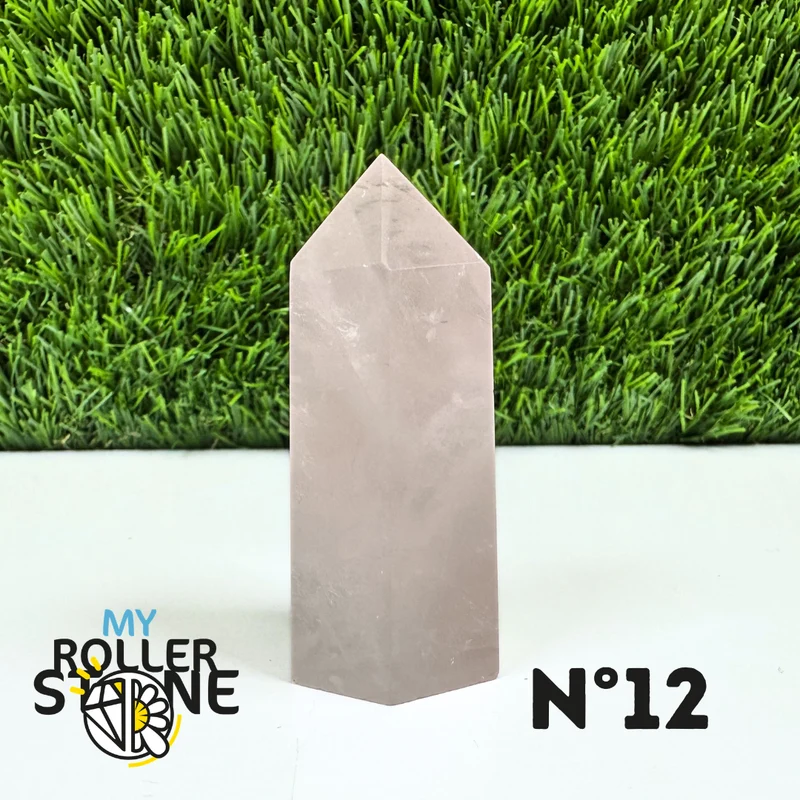 Puntas de piedra de cuarzo rosa