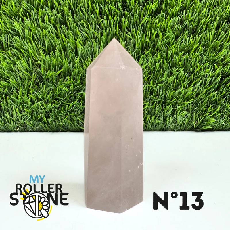 Puntas de piedra de cuarzo rosa