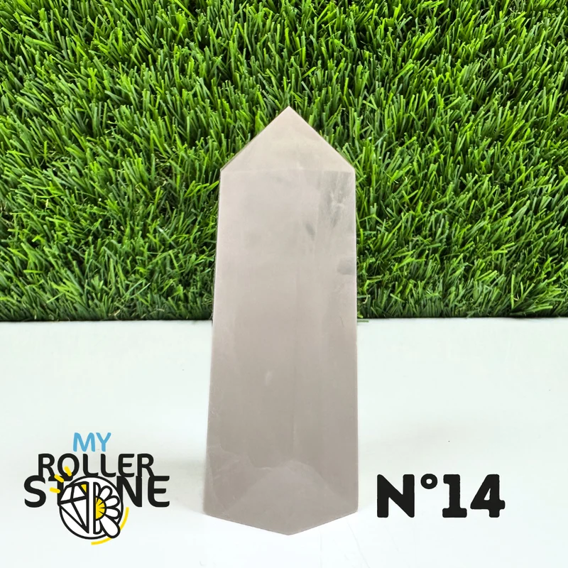Puntas de piedra de cuarzo rosa