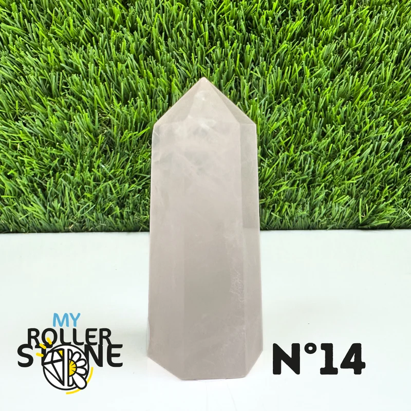 Puntas de piedra de cuarzo rosa