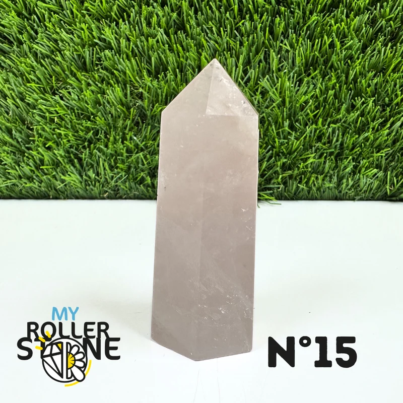 Puntas de piedra de cuarzo rosa