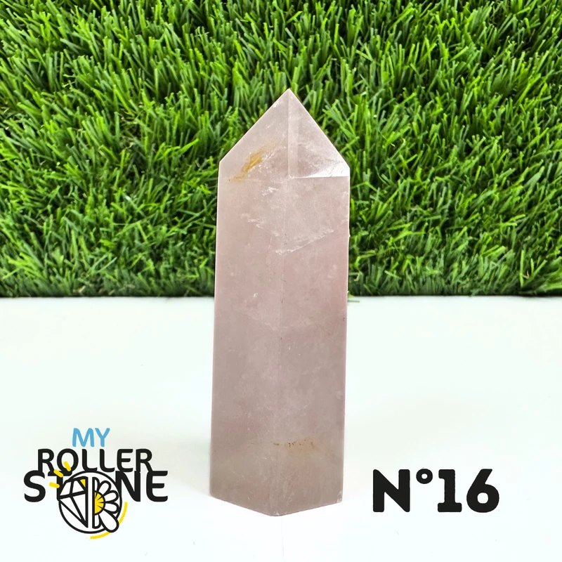 Puntas de piedra de cuarzo rosa