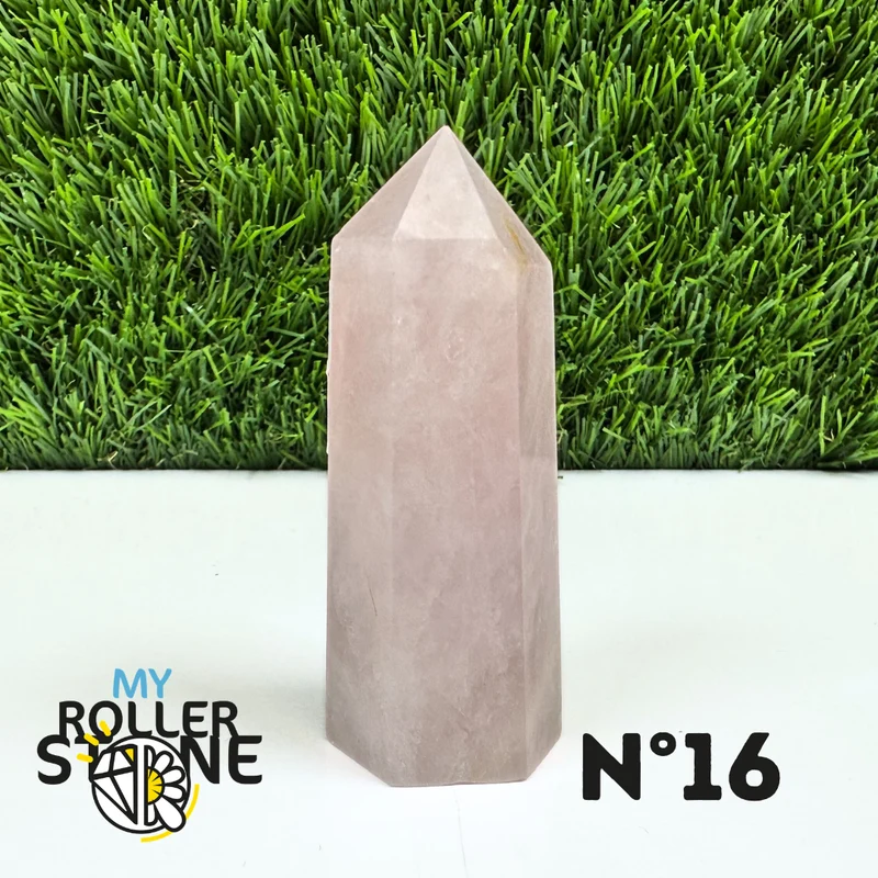 Puntas de piedra de cuarzo rosa