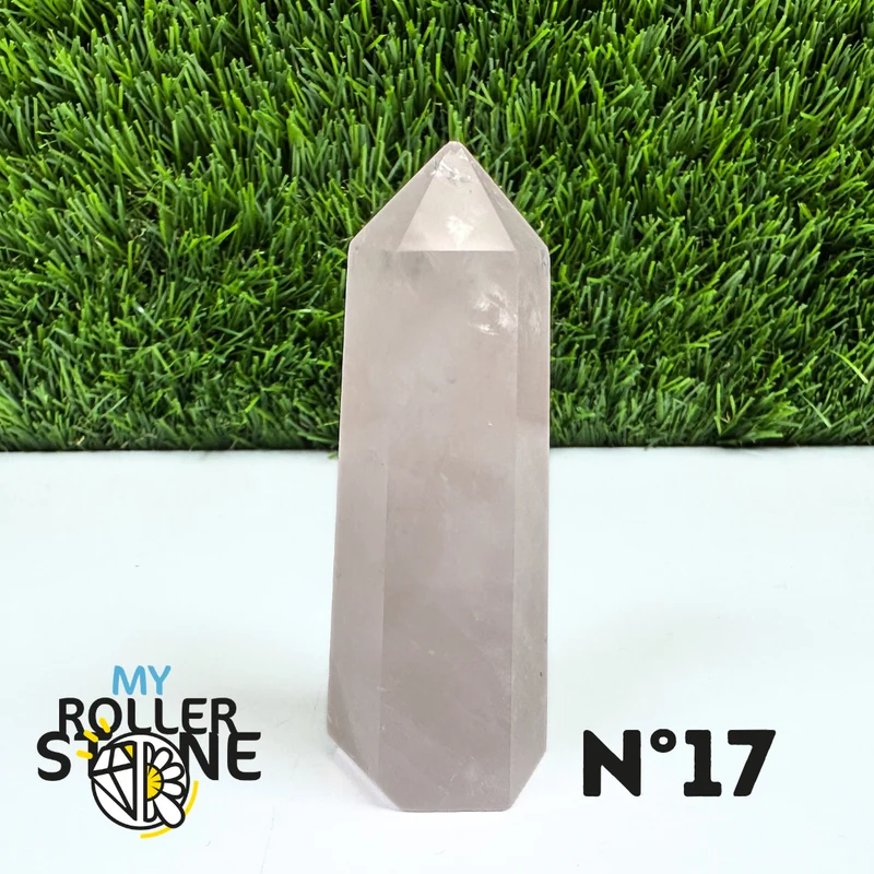 Puntas de piedra de cuarzo rosa