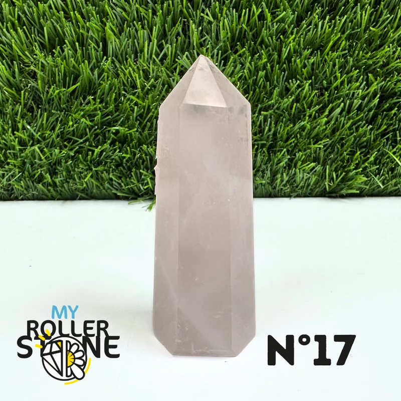 Puntas de piedra de cuarzo rosa