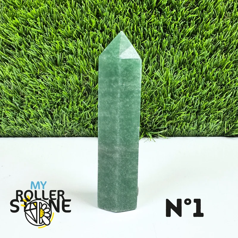 Púas de piedra de aventurina verde