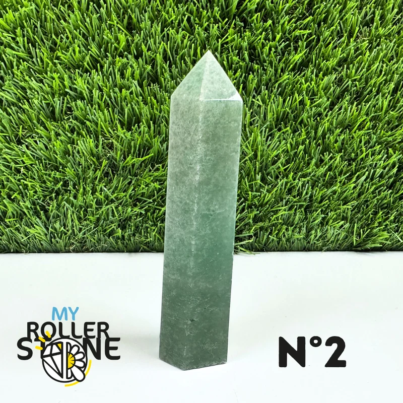 Púas de piedra de aventurina verde