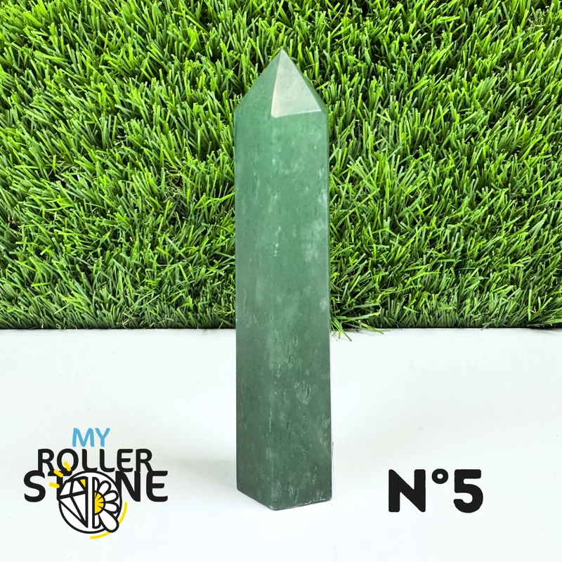 Púas de piedra de aventurina verde