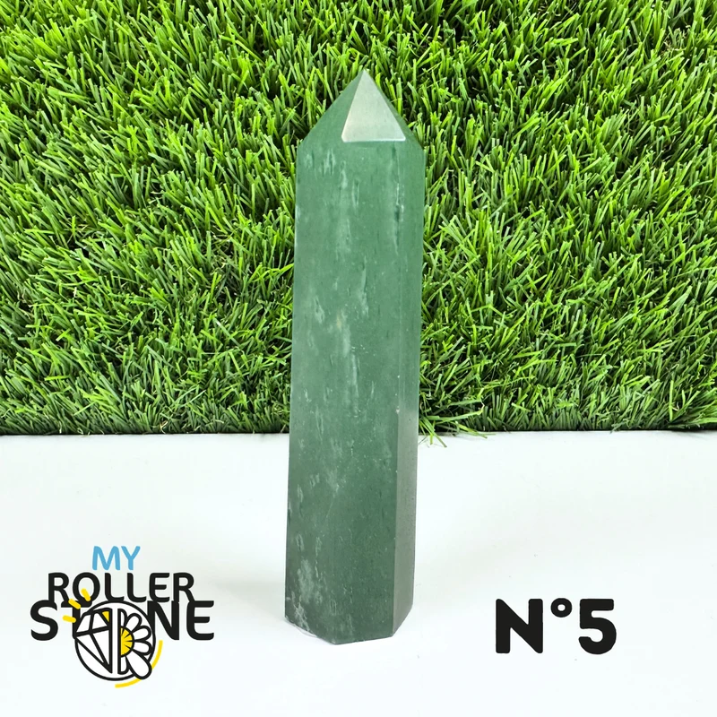 Púas de piedra de aventurina verde