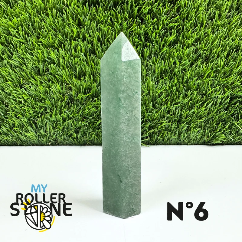 Púas de piedra de aventurina verde