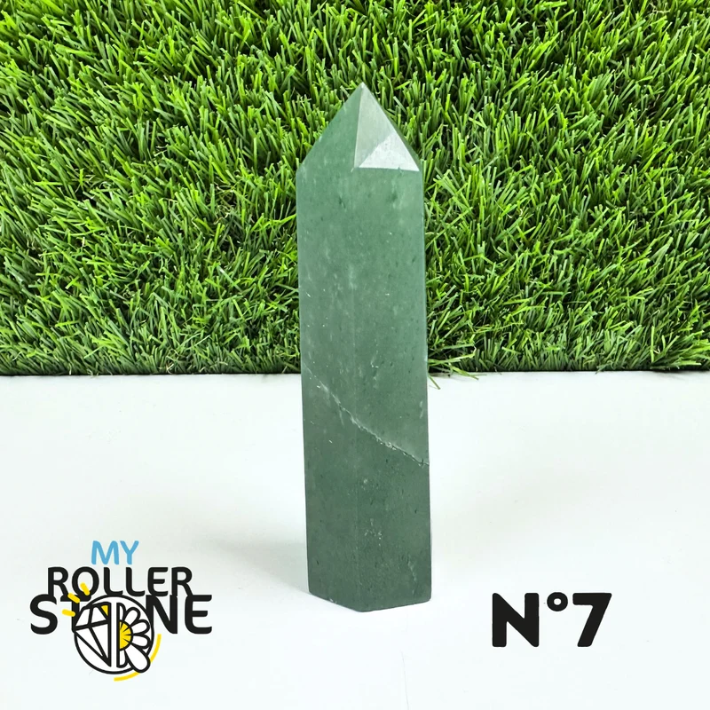 Púas de piedra de aventurina verde