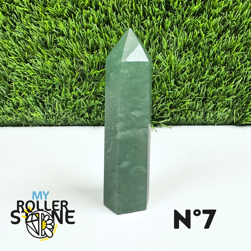 Púas de piedra de aventurina verde