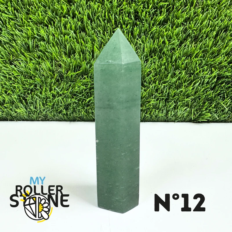 Púas de piedra de aventurina verde